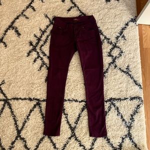 Maroon Skinny Jeans